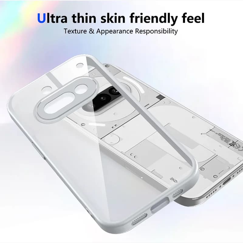 غطاء هاتف Nothing Phone 3A A059، وسادة هوائية، مقاوم للصدمات، إطار سيليكون، غطاء خلفي شفاف غير لامع، غطاء صلب لهاتف Nothing Phone 3A 5G - 2