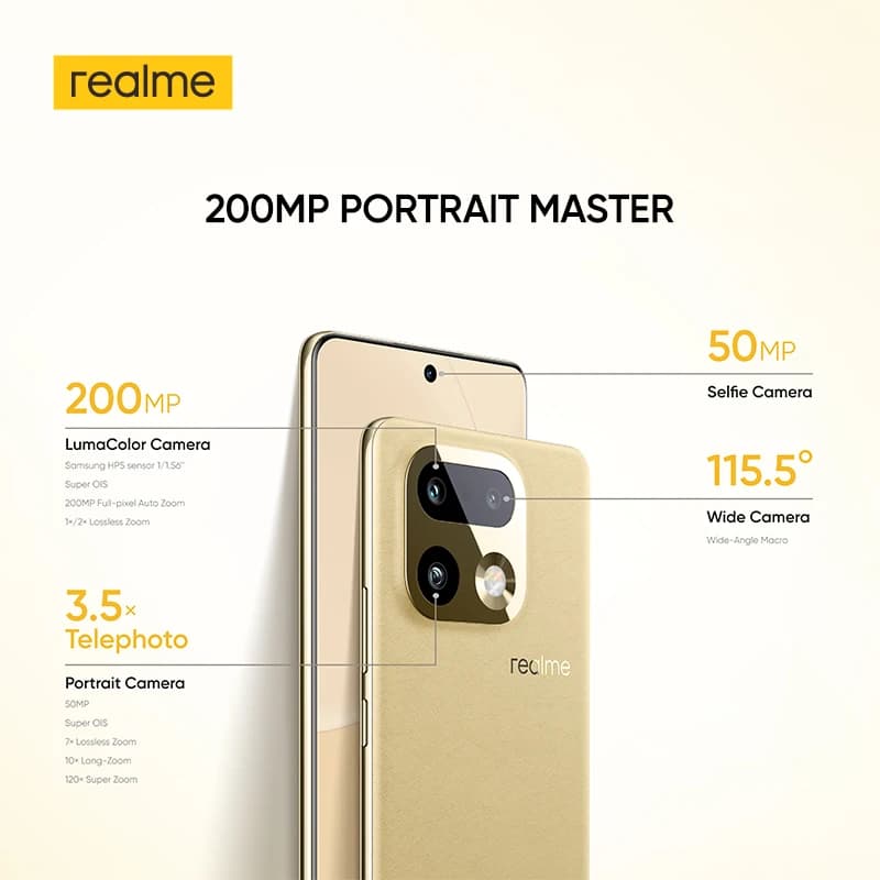 [New Launch] realme 16 Pro Plus Smartphone NFC Snapdragon 7 Gen 4 Chipset 7000mAh Battery 80W Charge 200MP Camera 6.8" 144Hz - 3