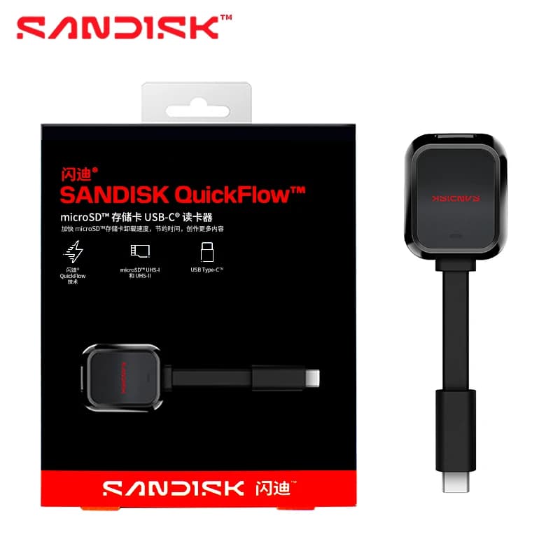 قارئ بطاقات SanDisk MobileMate USB 3.0، قارئ بطاقات microSD، بسرعة تصل إلى 170 ميجابايت/ثانية، قارئ بطاقات TF صغير - 4