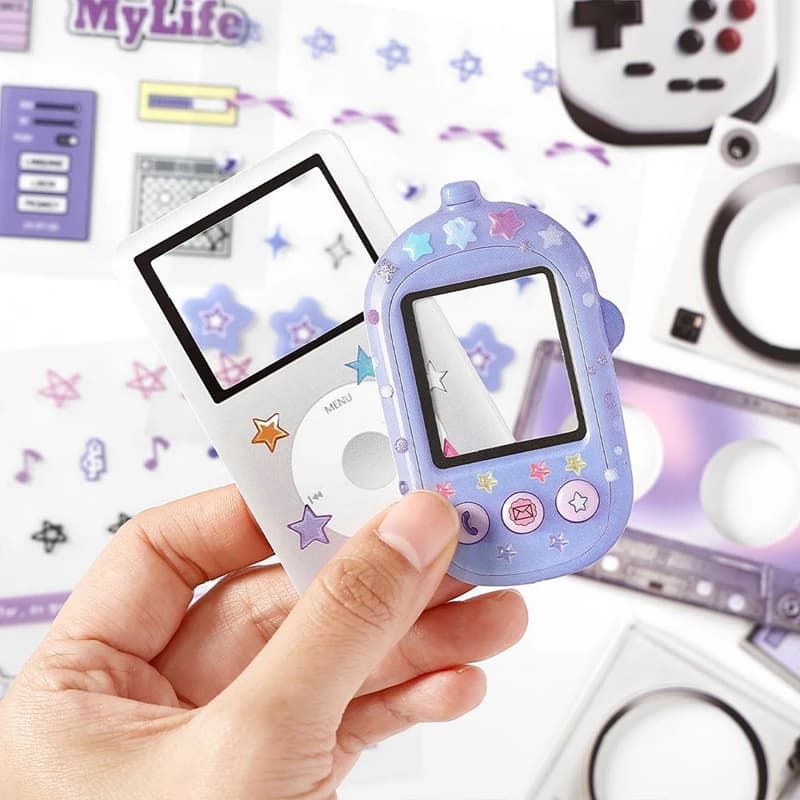 15Pcs/lot Y2K Cute Retro Paper Card Stickers Material Pack Decorative Journal Scrapbooking DIY Photo Frame Collage - 4