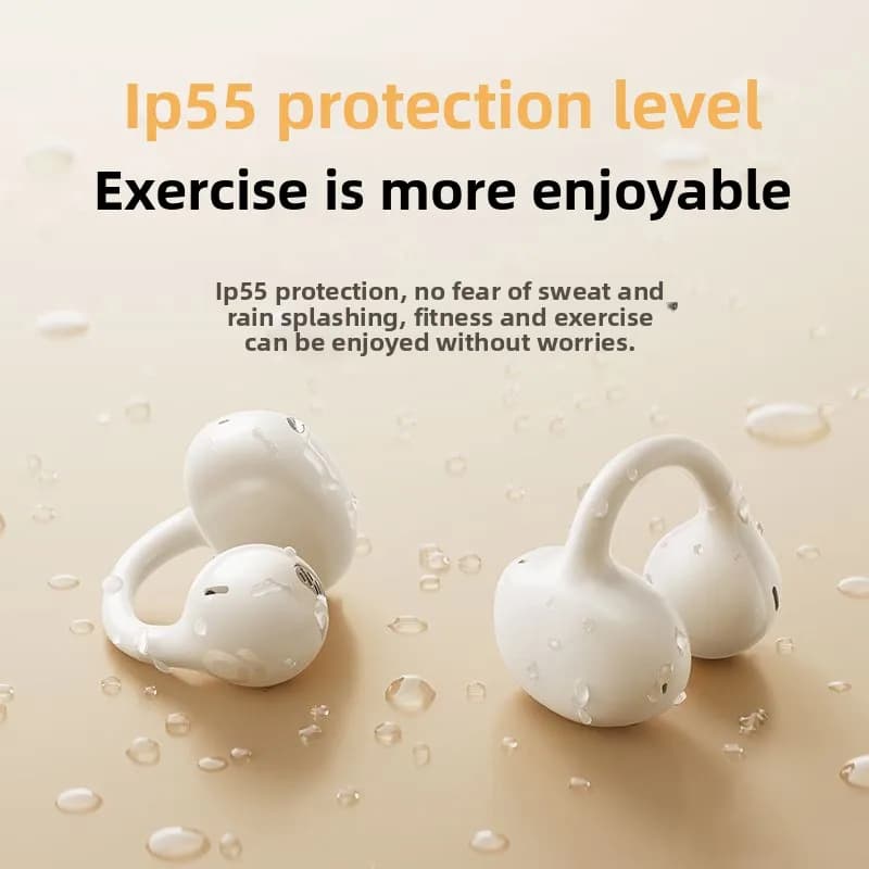 BASEUS BC1 Ear Clip Bluetooth 5 3 Headphones Open Ear Air Conduction Wireless Earbuds for Sport Running Workout with ENC Mic - 4