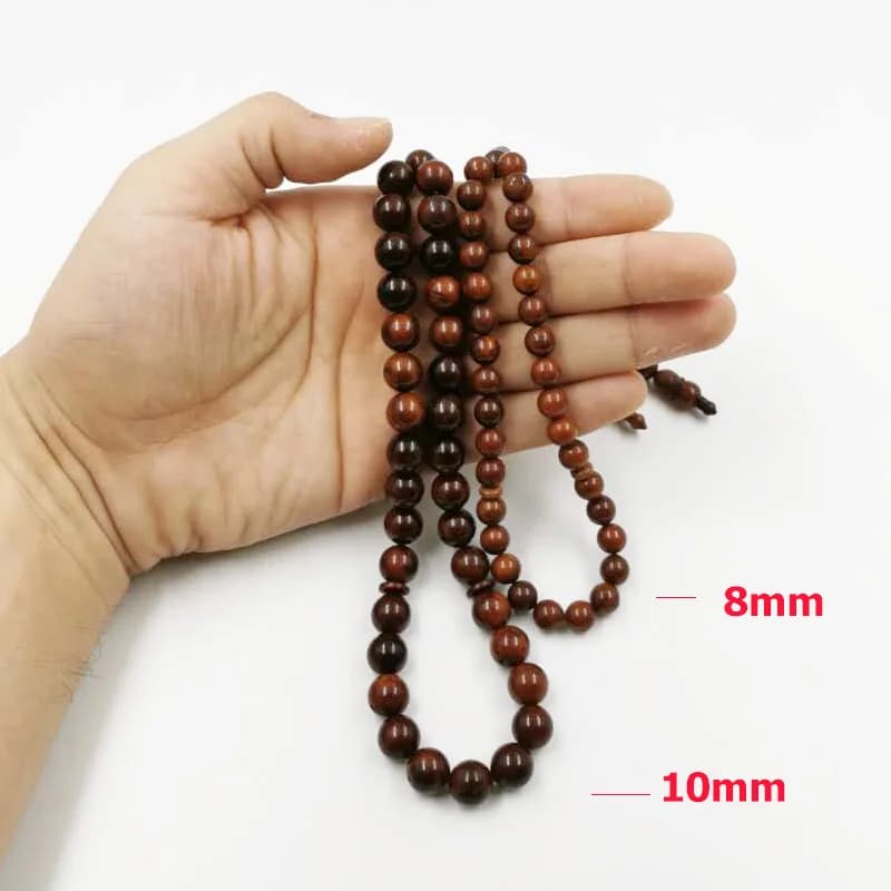 تسبيح كيسيا خشب مسلم مسبحة 33 45 51 99 100 سبحة صلاة حبة مسبحة إسلامية موضة عربية - 5