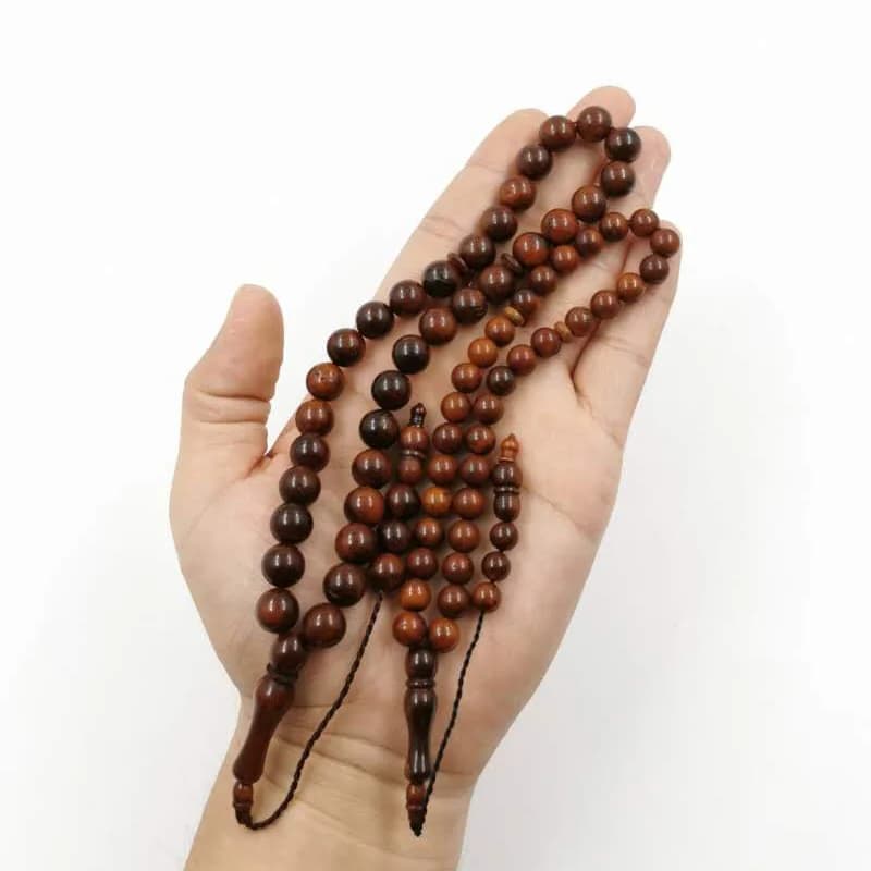 تسبيح كيسيا خشب مسلم مسبحة 33 45 51 99 100 سبحة صلاة حبة مسبحة إسلامية موضة عربية - 4