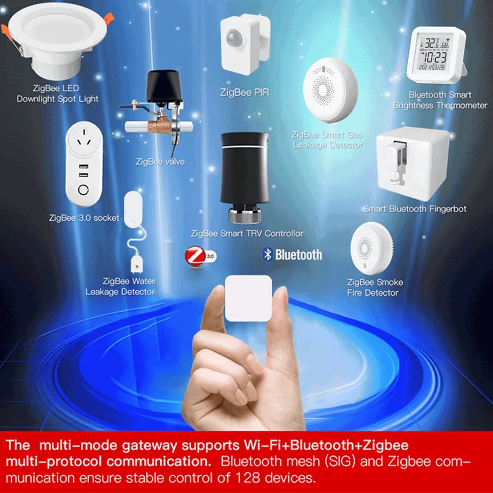 مركز بوابة Tuya Zigbee لاسلكي لأتمتة المنزل الذكي لأجهزة Zigbee عبر Smart Life يعمل مع Alexa وGoogle Home - 4