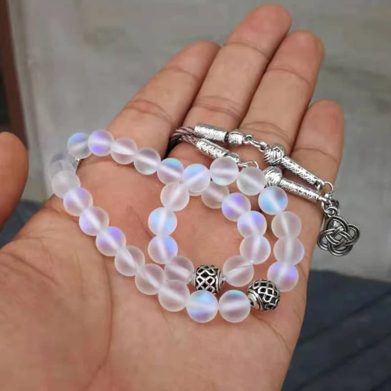 Austrian Crystal tasbih 33 66 99 beads with Metal tassel New style Crystal women prayer beads gift Muslim Rosary - 5