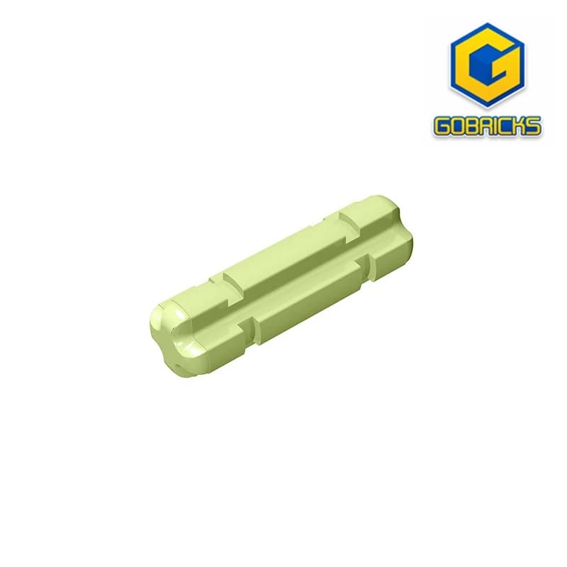 Gobricks 10PCS DIY Part 32062 High-Tech Axle 2 Notched Bricks Building Blocks Educational High-Tech Spare Kid Toy Boy Girls Gift